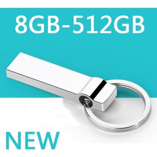 Metal Usb Flash Drive 512GB 1TB 2TB Mini Pen Drive Usb Stick Hot Sale Pendrive 8GB-256GB Memory Storage Flash Card Chain Gift