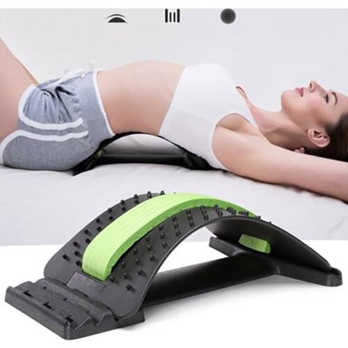 Multi-Level Back Stretching Device Back Massager Lumbar Support Stretcher Spinal Pain Relieve Muscle Acupuncture Relief