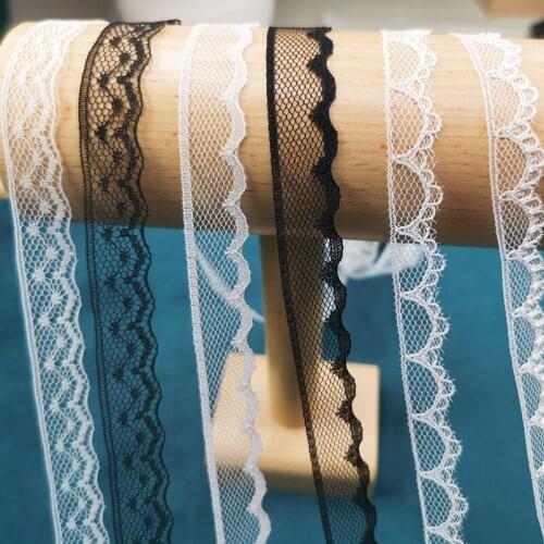 10Meters White Black Soft Lace Trim For Underwear Lingerie Clothes Sewing Material DIY Apparel Dress New