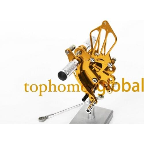For Kawasaki NINJA ZX6R 2009 - 2013 Motorcycle Parts Gold CNC Rearsets Foot Pegs Rear Set 2010 2011 2012