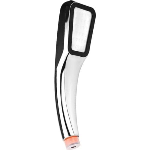 Shower Bath Head Adjustable 3 Mode High Pressure Stone Stream Handheld Telephone Shower Head Temperature Control