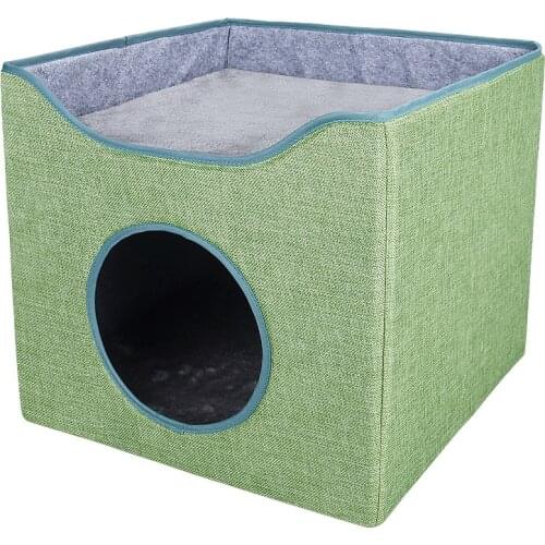 New Arrival Eco-Friendly Foldable Square Jumping Cat Home Cat Box Cage