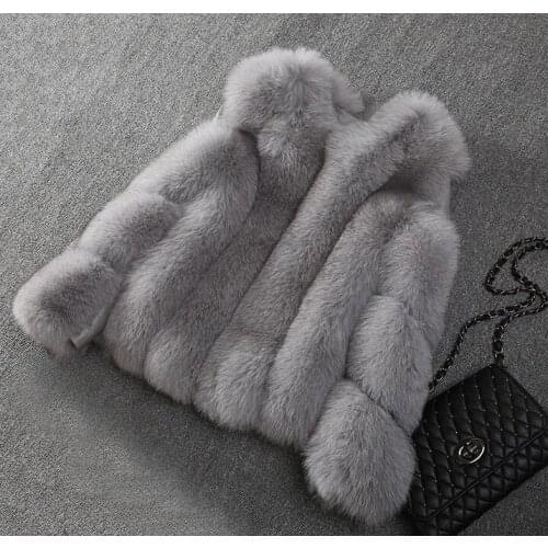 OFTBUY Fox Fur Coats