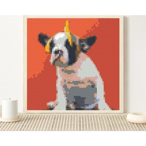 Pixel Art Diamond Painting Mosaic Building Block Animal Corgi 4800 PCS Photo Custom DIY Montessori Toy Home Decor Friends Gifts