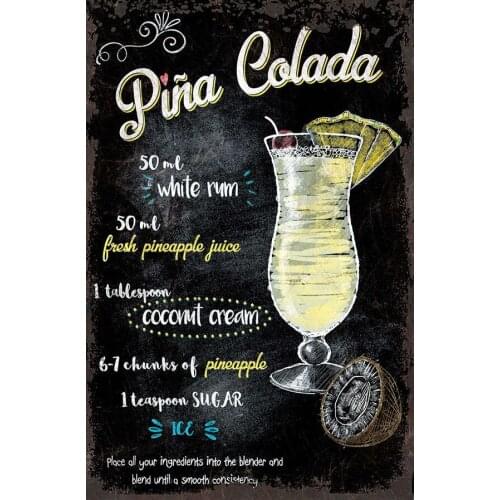 JMINE Div 5D Blackboard Chalkboard Glass Wine Full Diamond Painting cross stitch kits art Scenic 3D paint by diamonds