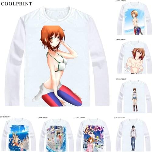 COOLPRINT Grand Blue Guranburu T-Shirts Long Sleeve Shirts Japanese Anime Grand Blue Dreaming Kotegawa Chisa Kitahara Iori Shirt