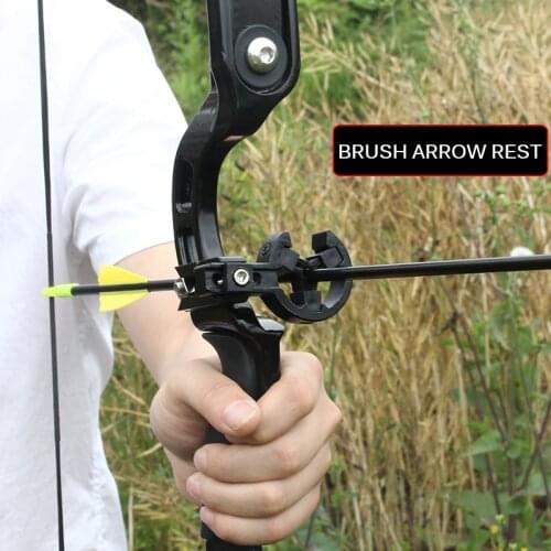 Replacement Brushes With Screw For Hostage Arrow Rest Archery Bow Accessories Lightweight Professionals Brush Arrow Shelf