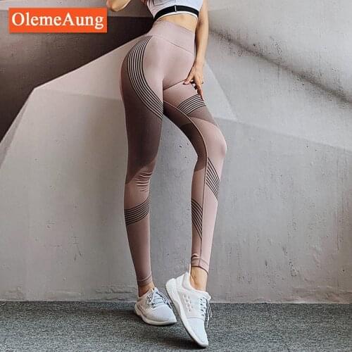 ATHVOTAR Sexy High Waist Leggins Women Fitness Gym Push Up Leggings Sporty Casual Femamle Seam Legging