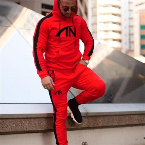 New Men Sportswear Hoodies Clothes Pants Set Autumn Track Suit Casual Tracksuit Men Sweatshirts Male Joggers Streetwear