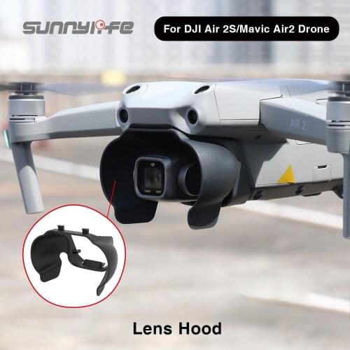 Sunnylife Lens Hood For DJI Air 2S/Mavic Air 2 Shape Lens Shade Glare Shield Lens Camera Protector Gimbal Drone Accessories