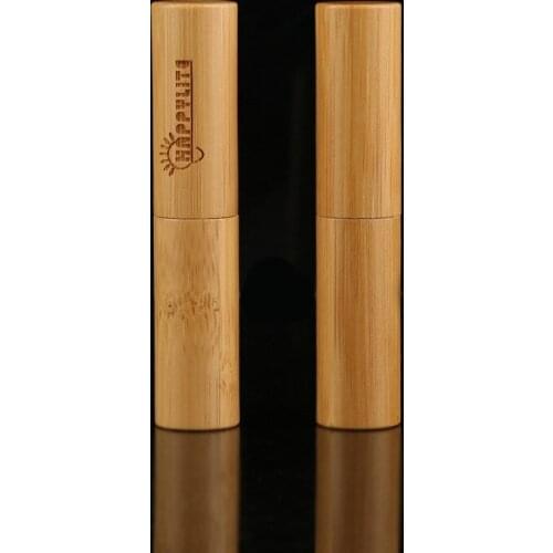 Lipstick tube bulk wholesale 3ml 5ml bamboo lipstick tube container cute lipstick tube packaging
