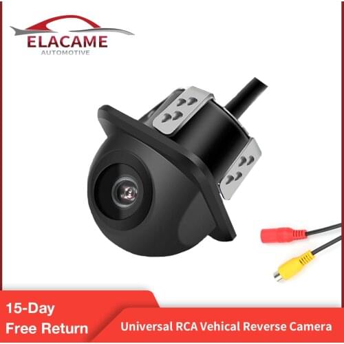 Universal RCA Rearview Camera with Guiding Line Night Vision Reversing Auto Parking Monitor CCD Waterproof 170 Degree HD Video