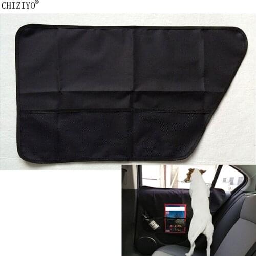 2pcs Universal Car Pet Mat Car Side Door Anti-scratch Anti-Kick Protection Pad Oxford Cloth Organizer Storage Bag Pet Supplies