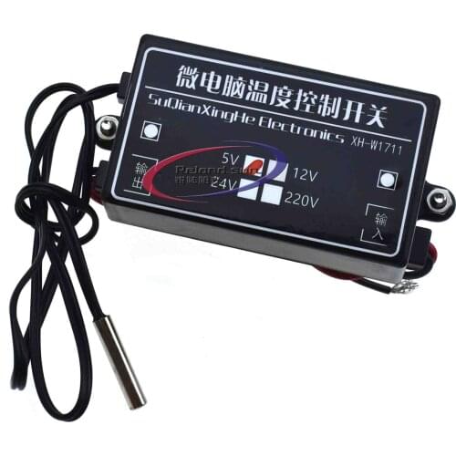XH-W1711 Cool Heat Temperature Controller 12V Microcomputer -15~70 Degree Celsius Adjustable Switch MCU Digital Thermostat