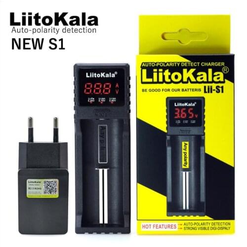 Liitokala lii-S1 18650 Battery Charger for 26650 20700 18350 16340 14500 lifepo4 3.7 V Rechareable Battery Smart Charger+5V1A