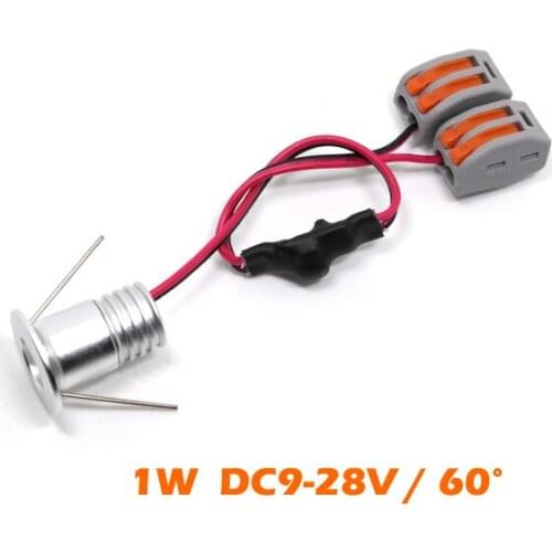 12pcs/lot Super Mini 1W LED Spotlights DC12V Stairway Corridor Gallery Recessed LED Spot Light Small Star Lamps 5-Year Warranty
