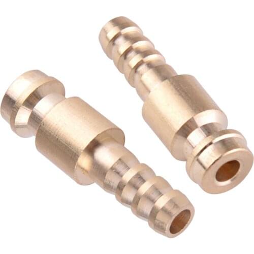 2PCS Gas & Water Quick Connector For TIG Welding Torch Intake 6mm Male Gas & Water Adapter Quick Connector