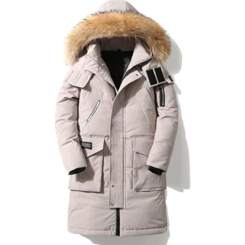 DOMBBFY Men's Long Parkas