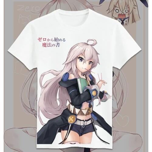 Japanese Anime Grimoire of Zero Cosplay T Shirt Cartoon Zero Printed Summer T-Shirt Women/Men Fashion Top Tee Casual Costume