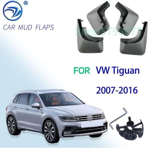 Set Mud Flaps For VW Tiguan 2007-2019 Mudflaps Splash Guards Front Rear Mud Flap Mudguards 2009 2010 2011 2012 2013 2014 Fender