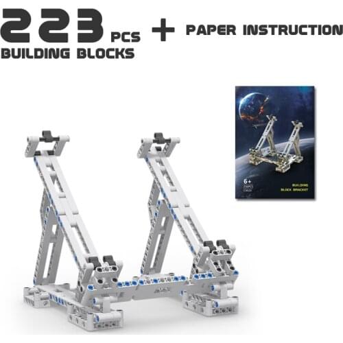 MOC Upgrade Millenniuming Stands Support Frame Building Block Set Spacecraft Vertical Bricks Model Educational Childrens Toy