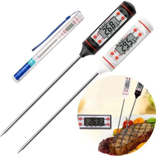 Kitchen Accessories Digital Display Thermometer Sensor Probe for Meat Water Milk BBQ Cake Tools Gadgets Goods Kitchen Supplies