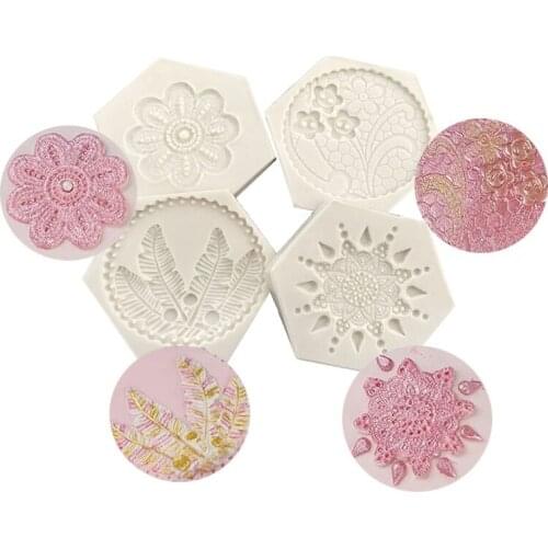 KUXSE Flower Cake Silicone Mold Fondant Mold DIY Cake Decorating Tools Chocolate Gumpaste Mold Sugarcraft Clay Baking Tool