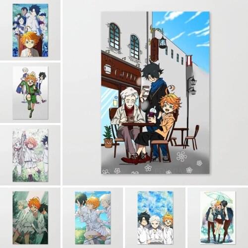 Home Decoration Wall Artwork Prints Anime Pictures Modular Emma the Promised Poster Painting Cuadros On Canvas For Living Room