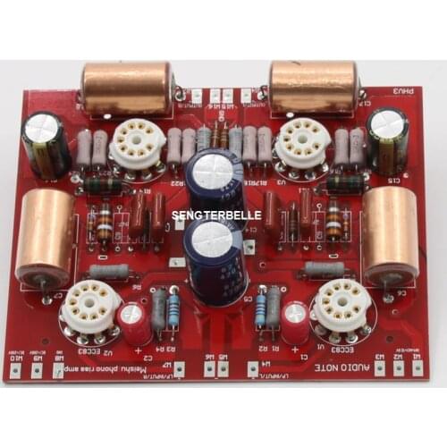Assembeld 300B Built-in Hifi Tube 12AX7 + 12AU7 MM Phono Amplifier Board