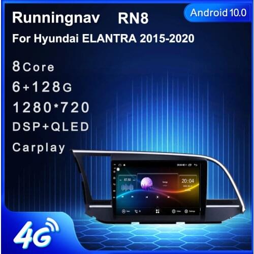 4G LTE Android 10.1 For HYUNDAI ELANTRA Avante 2016 2017 2018 2019 2020 Multimedia Stereo Car DVD Player Navigation GPS Radio