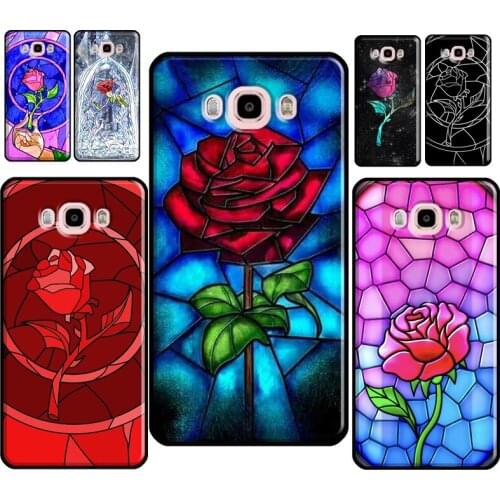 Stained Glass Rose Galaxys Soft Cover For Samsung J4 J6 J8 A6 A8 Plus A9 2018 A3 A5 J1 J3 J5 J7 2016 2017 Phone Case