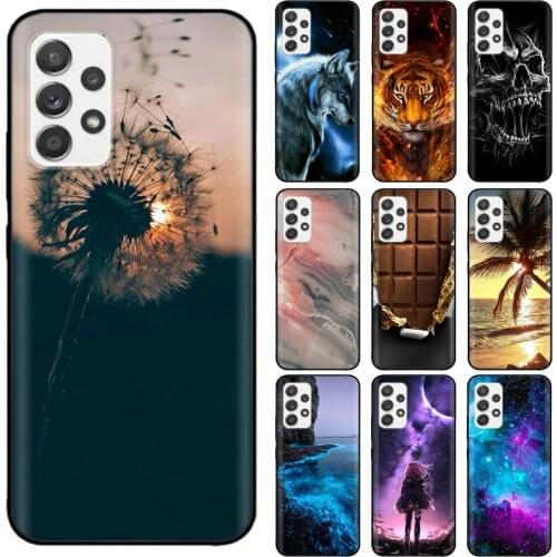 For Samsung Galaxy A32 A52 A72 Soft TPU Silicone Back Cover for Samsung A32 A52 A72 4G 5G Full Protection Printing Silicon Cover