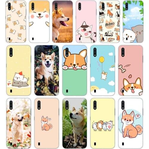 107AA Shiba Inu Dog Puppy Soft Silicone Tpu Cover phone Case for Samsung Galaxy A01 A10 2019 A20 A20E A20S M11 M21 case