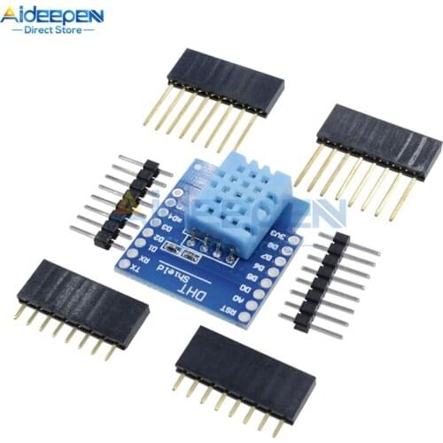 1 Set DHT11 Shield For WeMos D1 MINI DHT11 Expansion Board Module Digital Temperature And Humidity Sensor Module With Pins