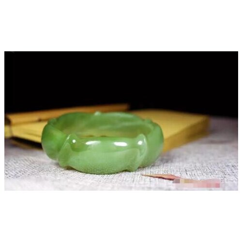 Selling Jewelry>>>Xinjiang Hetian jadeite old pit cat eye fine material carved bamboo bracelet auspicious female models