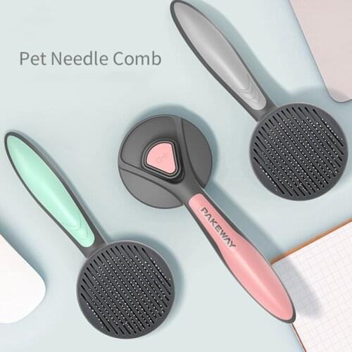 Cat Brush Dog Comb Hair Removes Pet Hair Comb Cat Brush Hair Cleaner Grooming Clean Slicker Cleaning Beauty Products