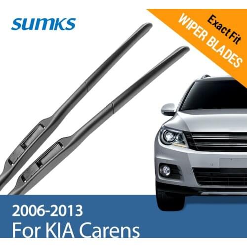 SUMKS Wiper Blades for KIA Carens 26"&16" Fit Hook Arms 2006 2007 2008 2009 2010 2011 2012 2013