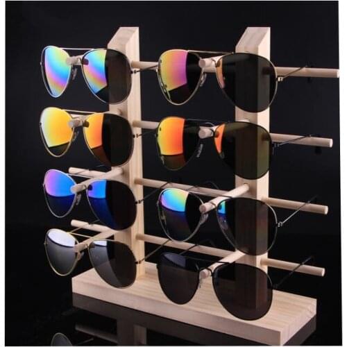 Multi Layers Wood Sunglass Display Rack Shelf Eyeglasses Show Stand Jewelry Holder for Multi Pairs Glasses Showcase free shippin