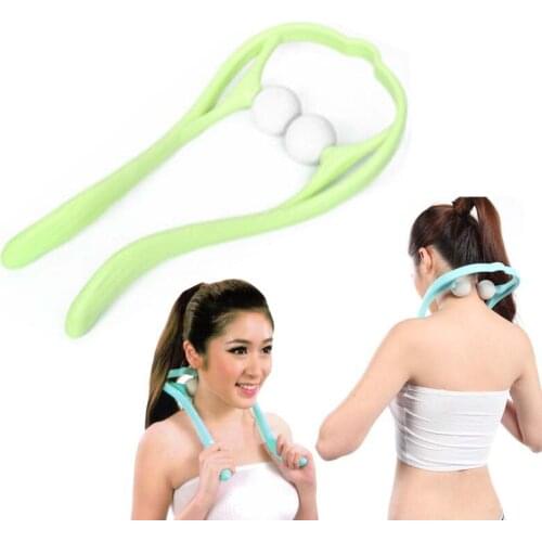 Cervical neck cervical vertebra massage ball hand finger Neck shoulder waist leg acupoint massager device health care Fitness