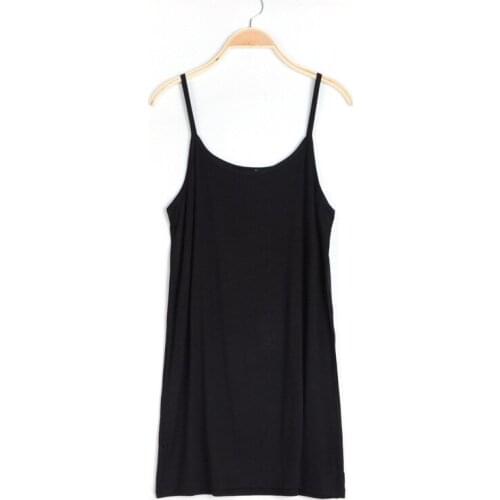 Womens summer dress skirt with shoulder-straps render vest inside take petticoat nightgown-001