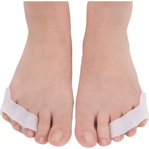 1 pair new arrivals double toe separator foot care 3 hole toe small orthopedic foot protection toe pedicure tools