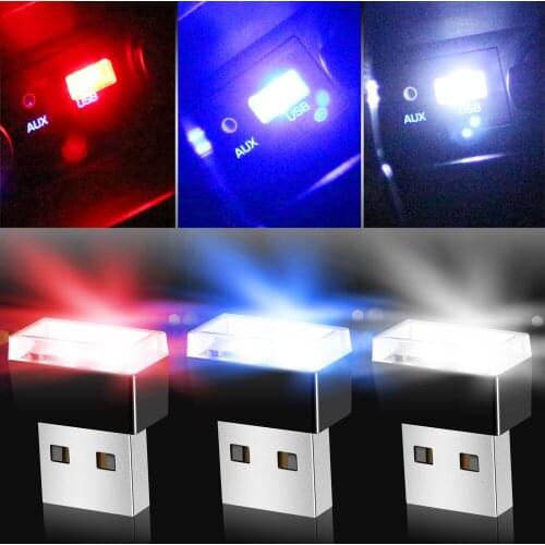 1 Pcs Car USB LED Atmosphere Decorative Lights For Audi Q3 Q5 Q2 Q7 Q8 A1 A3 S3 A4 A6 A7 S6 S7 A8 S4 RS4 A5 S5 Allroad Prologue