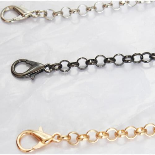 120cm Lobster Button Handbag Chain Metal Bag Chain Women Shoulder Strap For Bags Replace Crossbody Chains Lady Bag Accessories