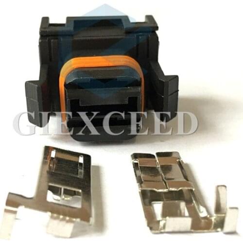 2 Sets 2 Pin Automotive Fan Motor Socket Cooling Electronic Fan Plug For Citroen Elysee