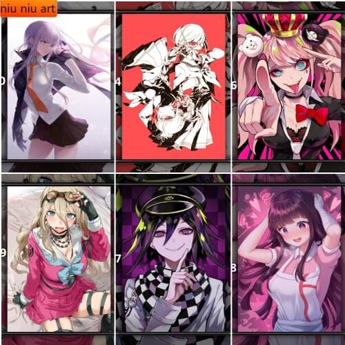 5D DIY Danganronpa Ouma Kokichi Junko Anime Full Diamond Embroidery Diamond Painting Diamond Mosaic Cross Stitch Kits Room Decor