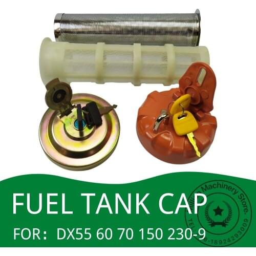 Excavator Accessories Diesel Tank Cover Anti-theft Fuel Tank Cap for DOOSAN DAEWOO DX/DH150/215/220-7-9/DX60