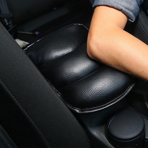 Car Soft Faux Leather Armrest Consoles Seat Covers Pad Vehicle Cushion Pillow