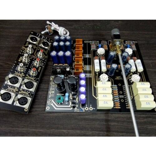 Dynamic&Passion Hi-Fi XLR Balanced Single-ended Preamplifier Board Valve 12AU7 Tube Preamp DIY Kit American ARC Circuit