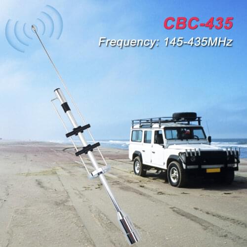 UHF Dual Band 145-435MHz 3.5dBi High Gain Mobile Car Radio Antenna for Yaesu ICOM Kenwood TYT QYT KT-8900D Baojie BJ-318