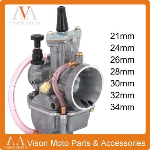 Racing Universal Carburetor For Keihin Koso OKO Motorcycle Carburador 21 24 26 28 30 32 34mm With Power Jet For Racing Moto ADV